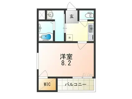 サンシーブル 三国ケ丘(1K/3階)の間取り写真