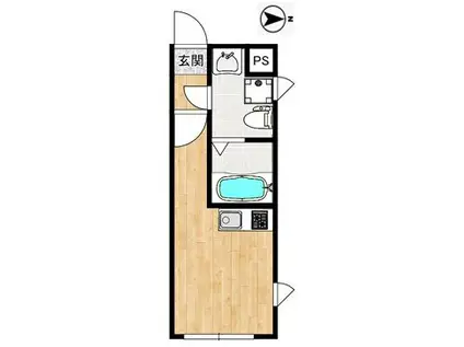 CICADA RESIDENCE NAKANO(ワンルーム/4階)の間取り写真