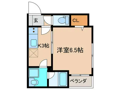 PETI PART II(1K/3階)の間取り写真