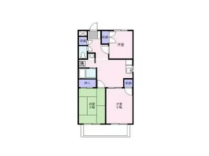 グレイスオガワ(3DK/2階)の間取り写真