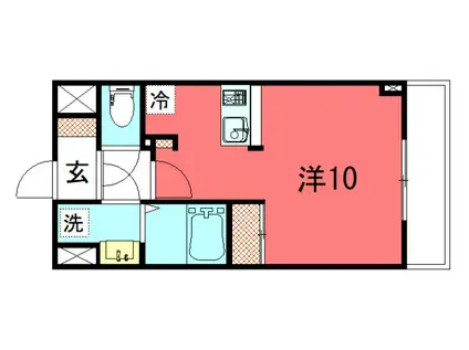 おーりとーりIV(ワンルーム/3階)の間取り写真