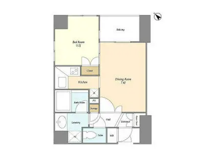 パレステュディオ渋谷ステーションフロント(1DK/9階)の間取り写真