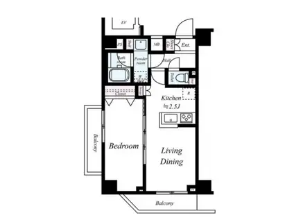 ARTESSIMO REVE ARTESSIMO REVE(1LDK/6階)の間取り写真