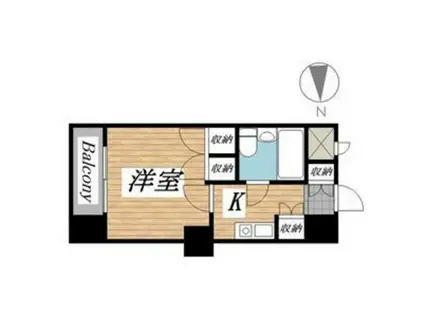 ラ・レジダンス・ド仙台(ワンルーム/3階)の間取り写真