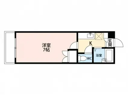 センエイ松山(1K/1階)の間取り写真