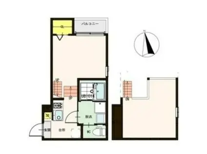 RENOIR ルノワール(1K/1階)の間取り写真