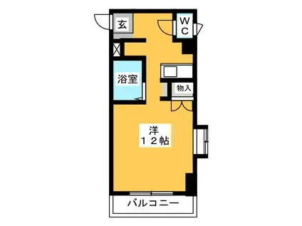 野中第5マンション(ワンルーム/3階)の間取り写真