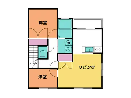 カーサ アル・マカン(1SLDK/2階)の間取り写真