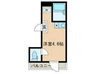 リッシェル雑色(ワンルーム/2階)の間取り写真