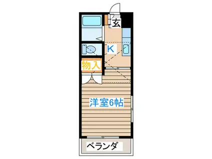 グランディオーヤマ(1K/3階)の間取り写真