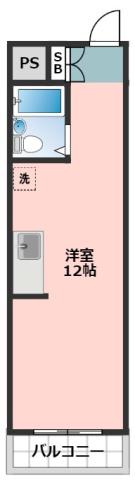 リアライズ浜松(ワンルーム/5階)の間取り写真