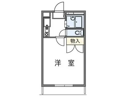 アマテラスSASAGASE(1K/3階)の間取り写真