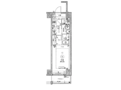 クレヴィスタ門前仲町グラン(1K/9階)の間取り写真