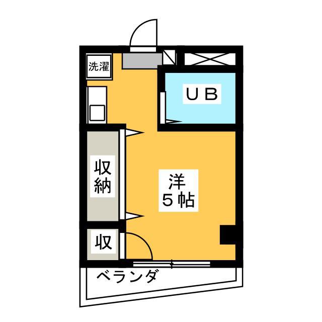 第一藤ビル(ワンルーム/4階)の間取り写真