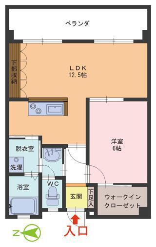 サン ラフィーネ(1LDK/2階)の間取り写真