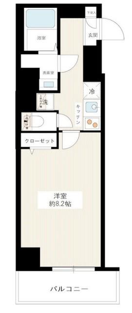 XEBEC東日暮里II(1K/7階)の間取り写真