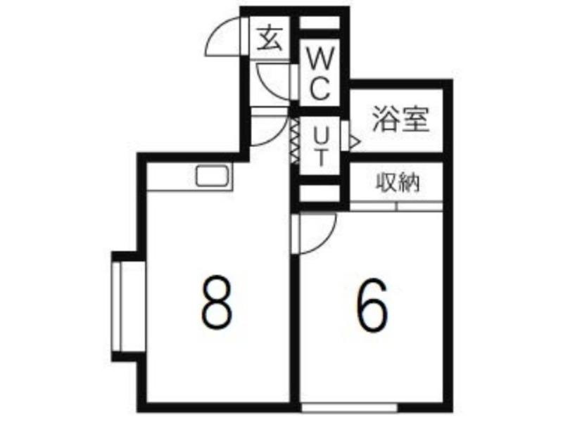 MマエダIII(1LDK/3階)の間取り写真