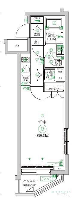 セジョリ中野新橋レジデンス(1K/3階)の間取り写真