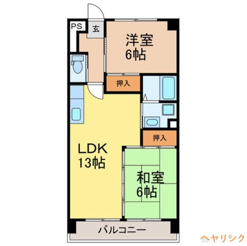 メゾンパトラージュ(2LDK/1階)の間取り写真
