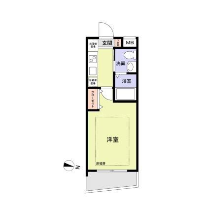 ピアコートTM練馬春日町弐番館(1K/1階)の間取り写真