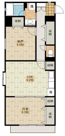 エストレージャ(2LDK/2階)の間取り写真