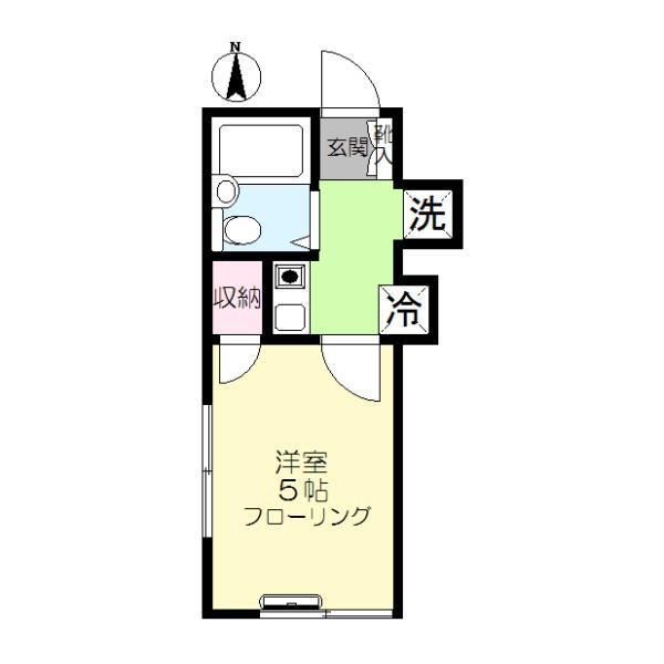 メゾンイマムラ(1K/1階)の間取り写真