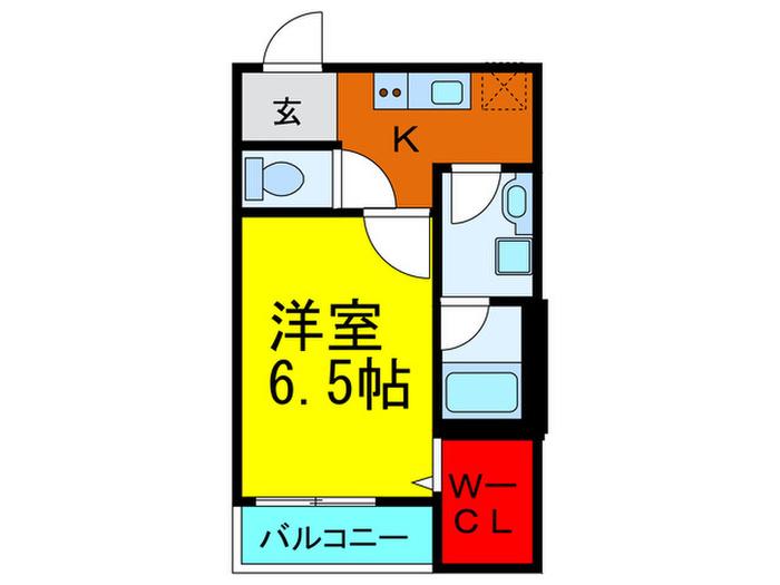 ALEGRIA枚方公園(1K/2階)の間取り写真