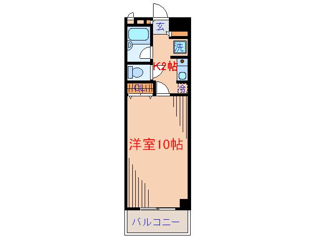 オリーブフォレスト(1K/3階)の間取り写真