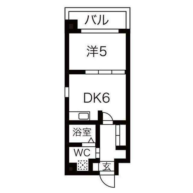 G-STAGE京都油小路(1DK/7階)の間取り写真