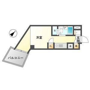 天神エクセル12(ワンルーム/3階)の間取り写真