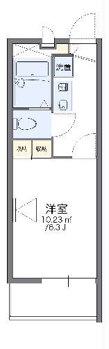レオパレス大池橋(1K/3階)の間取り写真