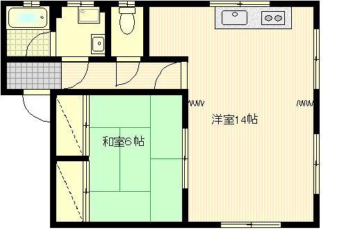 NODACO府中大通(1LDK/3階)の間取り写真