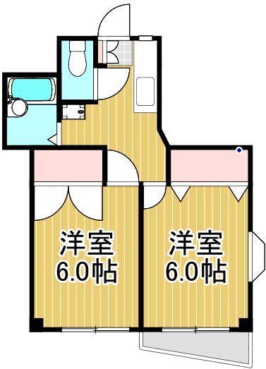 リバーサイド小泉(2K/2階)の間取り写真