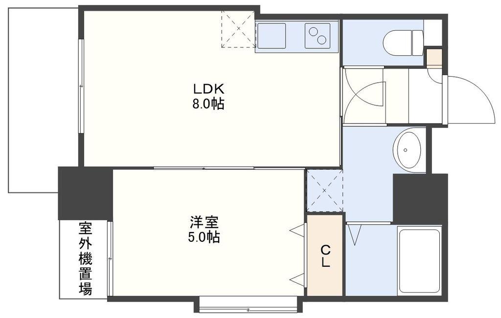 ザ・テラス山王(1LDK/3階)の間取り写真