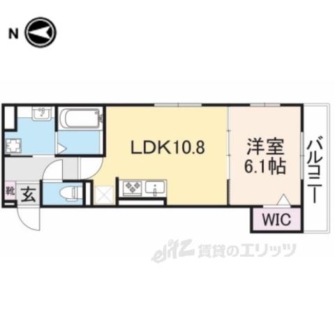 ASUKA4(1LDK/2階)の間取り写真