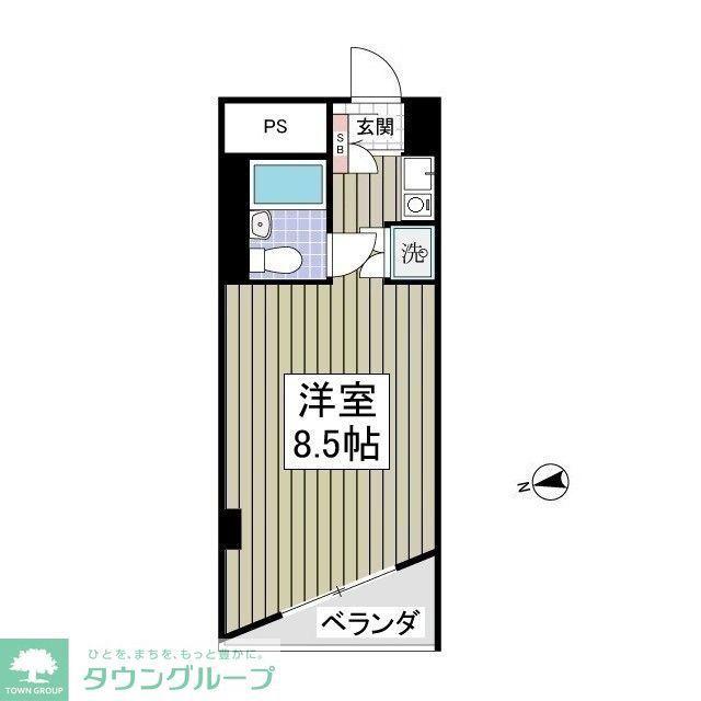 シーサイドコート金沢八景(ワンルーム/4階)の間取り写真