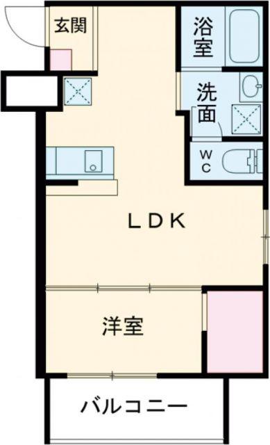 リアコート千里丘2ノース(1LDK/1階)の間取り写真