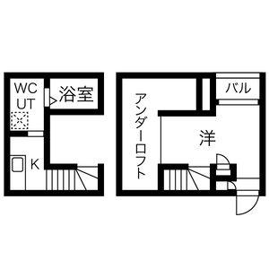 ヴィラ新福寺管理終了2026.08.31(ワンルーム/1階)の間取り写真