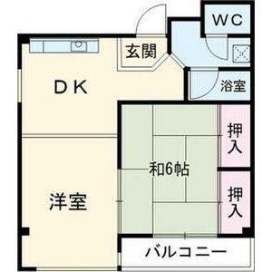 宮田ビル(2DK/4階)の間取り写真