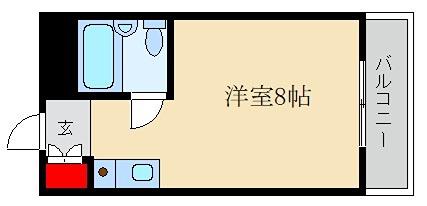 トークプラザ(ワンルーム/4階)の間取り写真