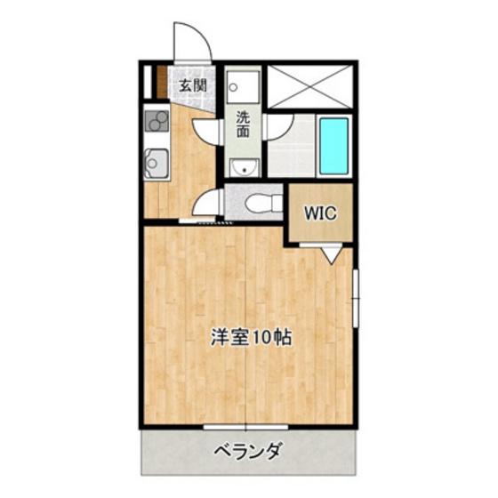 CEREZO奥田西町(1K/7階)の間取り写真