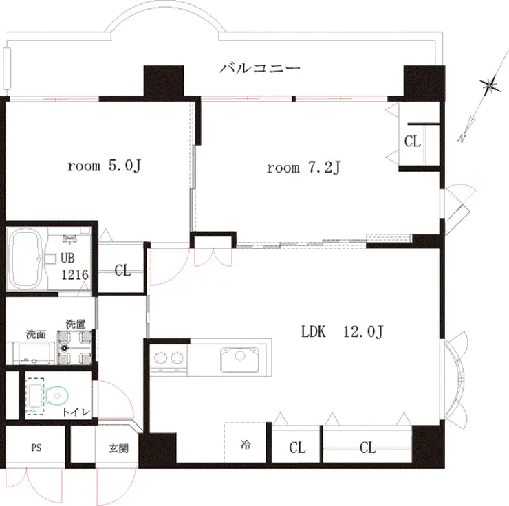 ベラカーサ小茂根 6階階 間取り