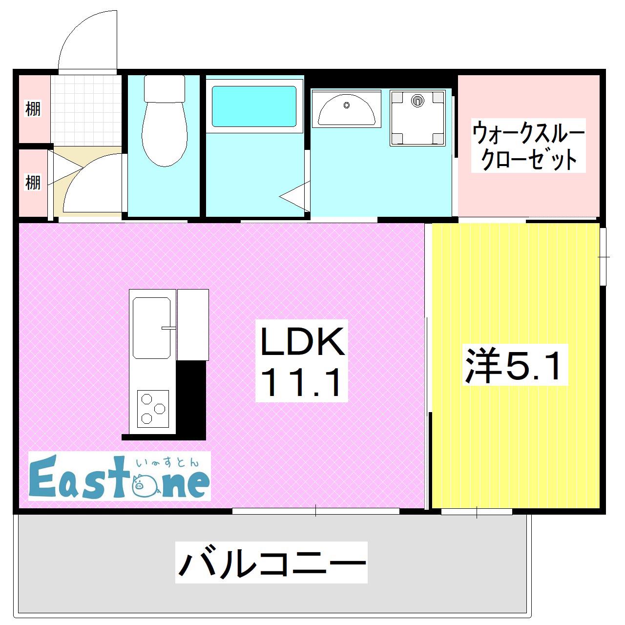 FELIZ(1LDK/2階)の間取り写真