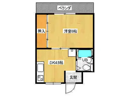 小泉マンション(1DK/3階)の間取り写真