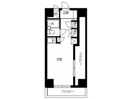 スカイコート堀切(ワンルーム/4階)の間取り写真