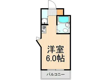 アルテハイム西新井(ワンルーム/3階)の間取り写真