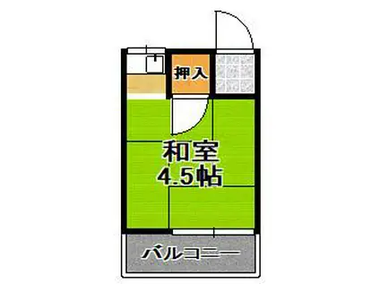 千島アパート(ワンルーム/3階)の間取り写真