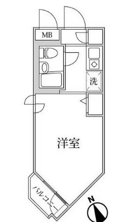 DOM二子新地 3階階 間取り