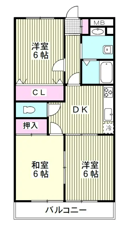 ガーデンハウス塚越 2階階 間取り