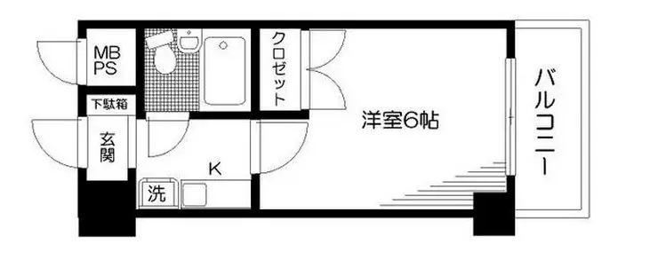 日神パレステージ新宿御苑 4階階 間取り